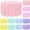 Pastel Round, variant on 12Pcs Disposable Pastel Plastic Tablecloths Rectangular Table Covers for Baby Showers Weddings Birthdays Spring Easter Summer Party Decorations 54x108 Inch