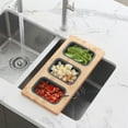thumbnail image 2 of Azuni 18" Kitchen Sink Bamboo Serving Board Set with 3 Containers A910, 2 of 10