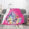 thumbnail image 2 of My Lit-Tle Pony Fleece Blanket Super Soft Cozy Throw Blanket Fuzzy Comfy Flannel Blanket Warm Plush Blankets And Throws For Couch, Sofa, Bed 60"X50", 2 of 7