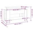 thumbnail image 4 of vidaXL Coffee Table Smoked Oak 101x49x52 cm Engineered Wood, 4 of 5