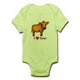 thumbnail image 1 of CafePress - I Love Cows Infant Bodysuit - Baby Light Bodysuit, 1 of 1