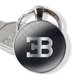 thumbnail image 3 of Bugatti Veyron-llavero de cabujón de cristal con logotipo de coches, colgante de coche, llaveros hechos a mano, diseño creativo de dibujos animados de moda, 3 of 4