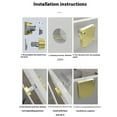 thumbnail image 4 of Eigraketly Gabinetes Caja fuerte de aleación de zinc Gabinete de seguridad Cerradura de leva Cajón sin llave Archivador Cerradura mecánica Herramientas y ferretería negro, 4 of 6