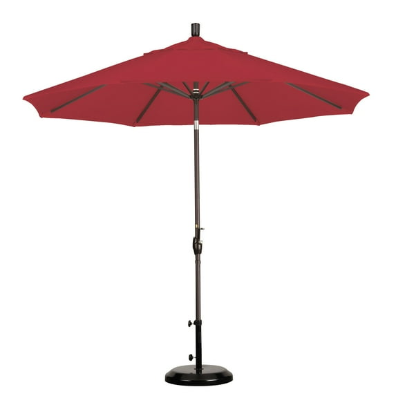 California Umbrella 9 ft. Aluminum Push Button Tilt Olefin Market Umbrella