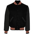 thumbnail image 3 of Holloway Sportswear 3XL Varsity Jacket Black/Burnt Orange 224183, 3 of 4