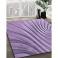 thumbnail image 3 of Ahgly Company Machine Washable Indoor Round Transitional Bright Lilac Purple Area Rugs, 7' Round, 3 of 7