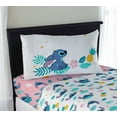 thumbnail image 3 of Lilo and Stitch Island Vibes Kids 3 Piece Pink Bed Sheet Set, Twin, 3 of 11