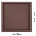 thumbnail image 2 of Thicken Plastic Plate Flowerpot Tray Multi-functional Household Potted Support Leakproof Potted Base for Home Indoor Balcony (Coffee, Interior 20x20cm), 2 of 7