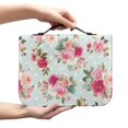 thumbnail image 2 of HELLHERO Rose Bible Protective Bible Hand Bag with Zipper Closure Large Capacity Bible Carrying Case for Church, PU Leather Bible Case for Bible Study, 2 of 12