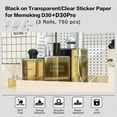 thumbnail image 4 of RHEA- 14X25Mm Transparent Label Maker Tape Sticker Thermal Paper Self-Adhesive For D30, 4 of 6