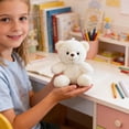 thumbnail image 4 of Kbndieu Teddy Bear Stuffed Animals, Small White Teddy Bear Plush Toy Birthday Christmas Valentines Day Gift for Kids Girl Friends, 4 of 6