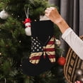 thumbnail image 5 of Salouo Patriotic USA Butterfly Art Print Christmas Decorations Stockings 1 Pack 18'' Xmas Stockings Holiday Stocking Personalized Farmhouse Decor for Home Family Party Tree, 5 of 7