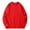Red, variant on Abomasnow Men's Fleece Crewneck Sweatshirts Loose Fit Long Sleeve Solid Y2K Pullover Tops (Available in Big & Tall)