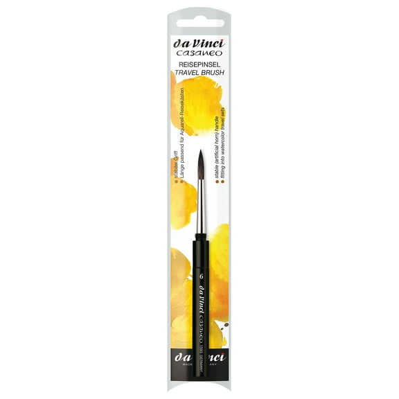 da Vinci Brush Casaneo Watercolor Brush, Travel Round, 6