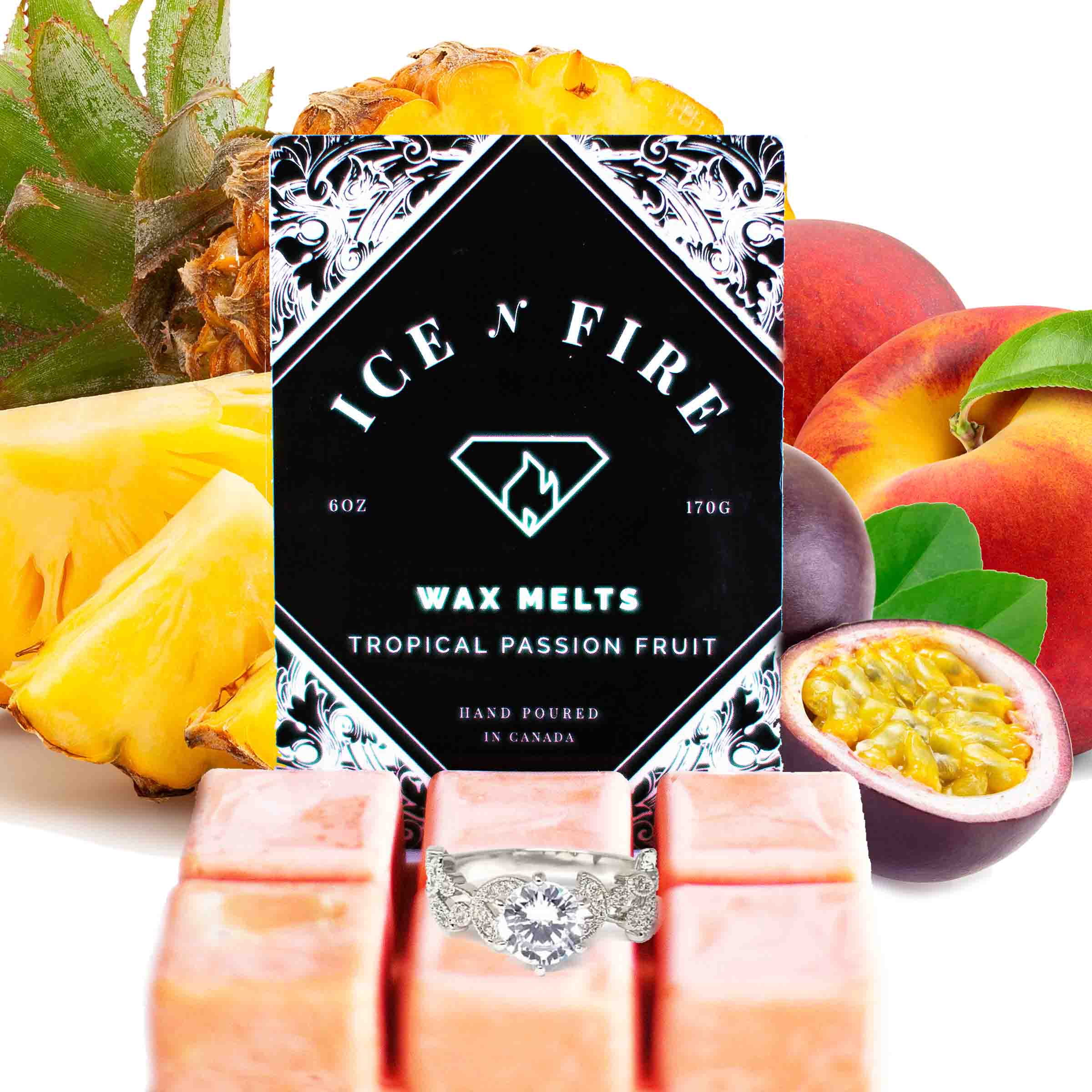 Anneau de Cire Fondue au Fruit de la Passion Tropical
