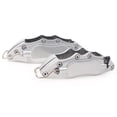 thumbnail image 5 of 4x Car 3D Metal Brake Caliper Covers Universal Front & Rear Large+Medium Silver, 5 of 5