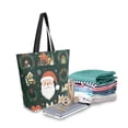 thumbnail image 2 of FORMRS Womens Canvas Tote Bag with Zipper Inner Pocket Shoulder Handbag, Whimsical Christmas, 2 of 7