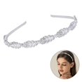 thumbnail image 2 of Elegant Rhinestones Headband for Women Wedding Crown Hairhoop Crystal Hairband Bridal Shower Birthday Party Hair Decors, 2 of 4