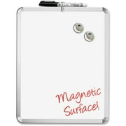 The Board Dudes Magnetic Dry Erase Board, 11" x 14", White, Aluminum Frame