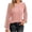 25# Pink, variant on Fshiont Womens Long Sleeve Shirts Pleated Lace Tops Fall Fashion Outfits Business Casual Blouses Navy XL