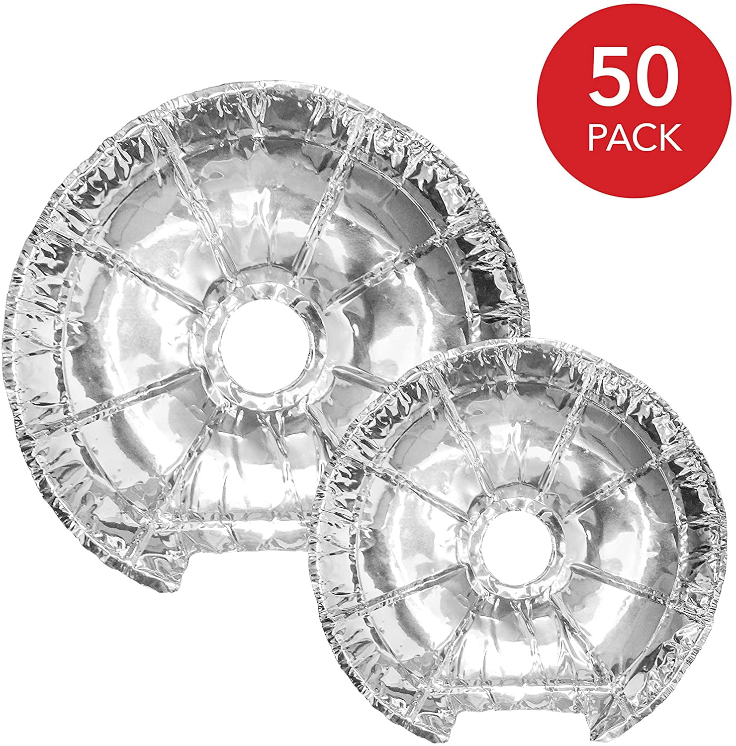 50 Pcs Electric Stove Covers Disposable Aluminum Foil Bib Liners Gas Hob Protector HaavPoois Stove Clean Liners 