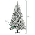 thumbnail image 3 of Pino de Navidad Nevado 2.10 m con 1000 Ramas Decoración, 3 of 6