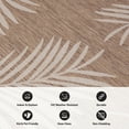 thumbnail image 6 of World Rug Gallery Contemporary Palm Leaves Textured Flat Weave Indoor/Outdoor Area Rug - BROWN 2'x7', 6 of 9