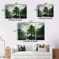 thumbnail image 4 of Designart Trees framed wall art decor, Tree Gold framed wall art, Tree Pines I , Red Traditional Gold framed wall art, 44x34 inches Gold Frame, 4 of 5