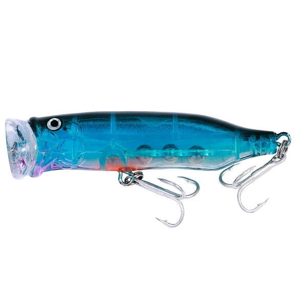 BE-TOOL Soft Plastics Fishing Lure Fishing Baits with Barbed Hooks Bass-Sound Fishing Lures (Blue)