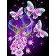 thumbnail image 3 of AZQSD 5d Pintura de diamante Mariposa Animal AB Taladro Punto de cruz Mosaico Manualidades Arte Bordado de diamantes Rosa Flor Decoración de pared, 3 of 5
