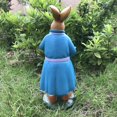 thumbnail image 4 of EIMELI Resin Crafts Rabbit with Carrot Decorations Spring Easter Decor Outdoor Courtyard Garden Figurines for Landscape, 4 of 8