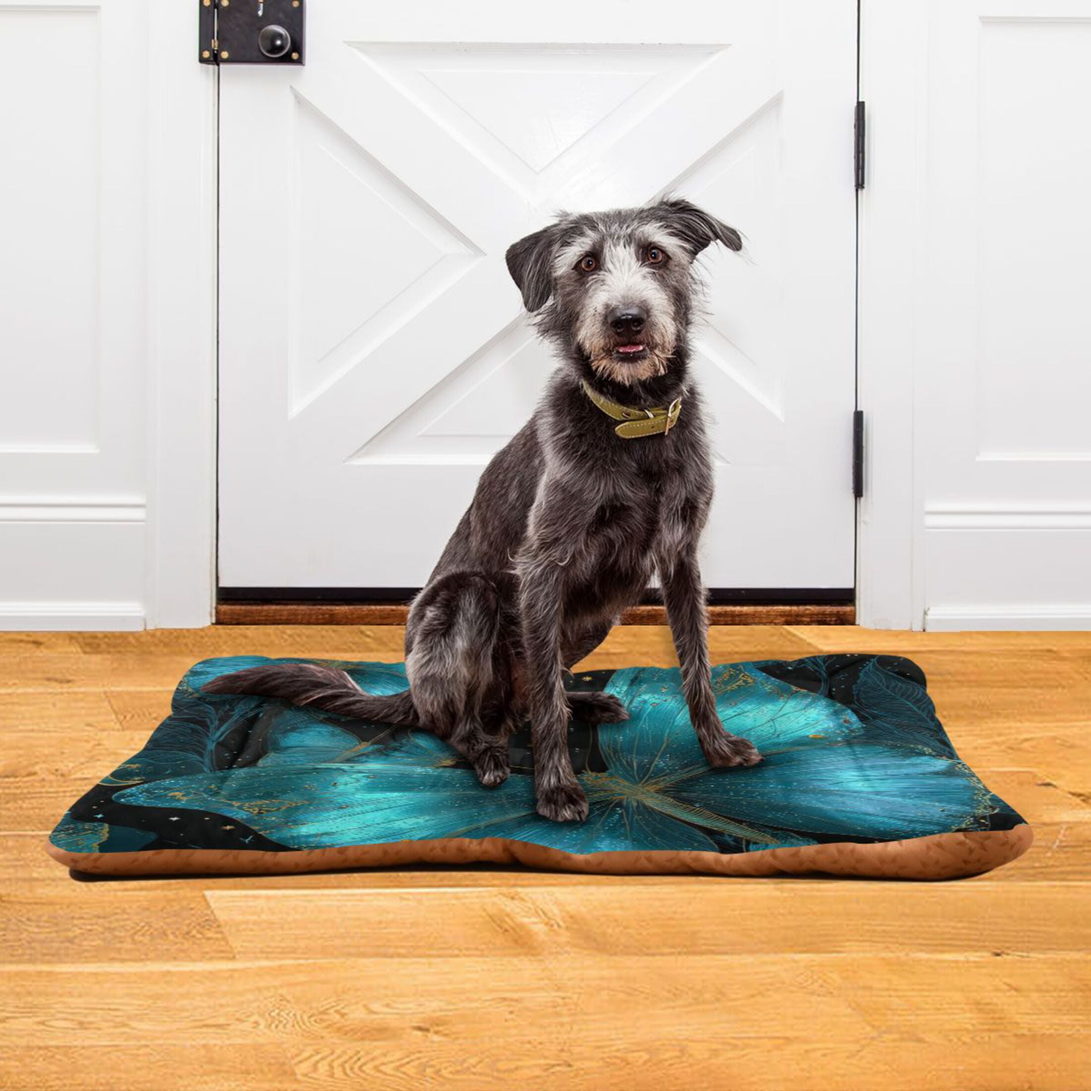 Cozy Mat Pet Bed Indoor Outdoor Warm Soft For Cat Dog Puppy(S/M) Light Blue