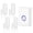 Blue, variant on Door Chime, GreenCycle Magnetic Sensor Wireless Door Chime Bell, Wireless Door Open Contact Sensor Alarm Chime with 600FT Range 48 Chimes 5 Volume Levels Night Light Function IP66 Waterproof