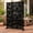 Black-Bamboo Leaves, variant on Outdoor Metal Privacy Screen Galvanized Decorative Screen, Black