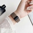 thumbnail image 4 of For Samsung Galaxy Watch7 Watch6 Microfiber Leather Watch Bands 20mm Breathable Magnetic Strap - Dar, 4 of 5