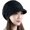Black, variant on CoCopeaunts Sun Hat Beach Hat Slouchy Beanie with Brim Cutout Spring Skull Cap w Brim Visor Comfortable Women Hats with Brims