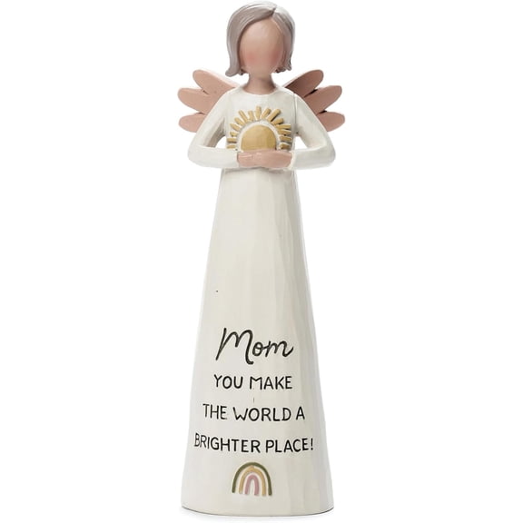 Blossom Bucket Mom Bright Blessings Angel Figurine Mother's Day Decoration 1 Piece
