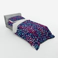 thumbnail image 3 of Ambesonne Modern Bedding Set 4 Pcs, Watercolor Sketch Mosaic, Queen, Blue Pale Blue and Pink, 3 of 3