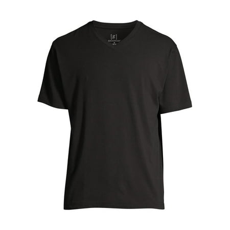 GEORGE - George Men's Short Sleeve V-Neck T-Shirt, 3-Pack - Walmart.com ...