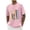 Pink, variant on Xixinqiwan Men Long Sleeve Shirts,Mens Mardi Gras Mask Printed Shirts Round Neck Casual Loose Tops Fat Tuesday Shirts