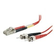 thumbnail image 2 of C2G 3m LC-ST 50/125 OM2 Duplex Multimode PVC Fiber Optic Cable - Red - patch cable - 10 ft - red, 2 of 5