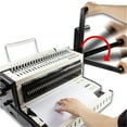 thumbnail image 4 of 3-in-1 Plastic Ring/Metal Ring Binding Machine Comb-Style Punching Machine For Plastic/Metal Rings 2:1 Metal Ring Binding Machin ,Easy to Use, 4 of 6