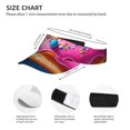 thumbnail image 2 of Kdxio Starry Sky Colorful Donut Print Sun Visor Hat Golf Visor Adjustable Velcro Outdoor Sports Cap for Men Women, 2 of 6