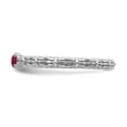 thumbnail image 3 of Sterling Silver Stackable Expressions Created Ruby Two Stone Ring - Size 7, 3 of 3