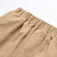 thumbnail image 5 of HAOTAGS Boys Shorts,School Uniform Elastic-Waist Summer Student Shorts Khaki 11-12 T, 5 of 8