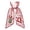 R, variant on WEIOUKC Christmas Wreath Sash for Front Door, Red & White Striped Fabric Wreath Bow Sash with Embroidered Letter & Christmas Tree, Festive Hanging Decoration for Home