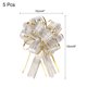 thumbnail image 2 of Uxcell 5Pcs 6 pulgadas grandes lazos de regalo de organza cintas lazos blancos, 2 of 6