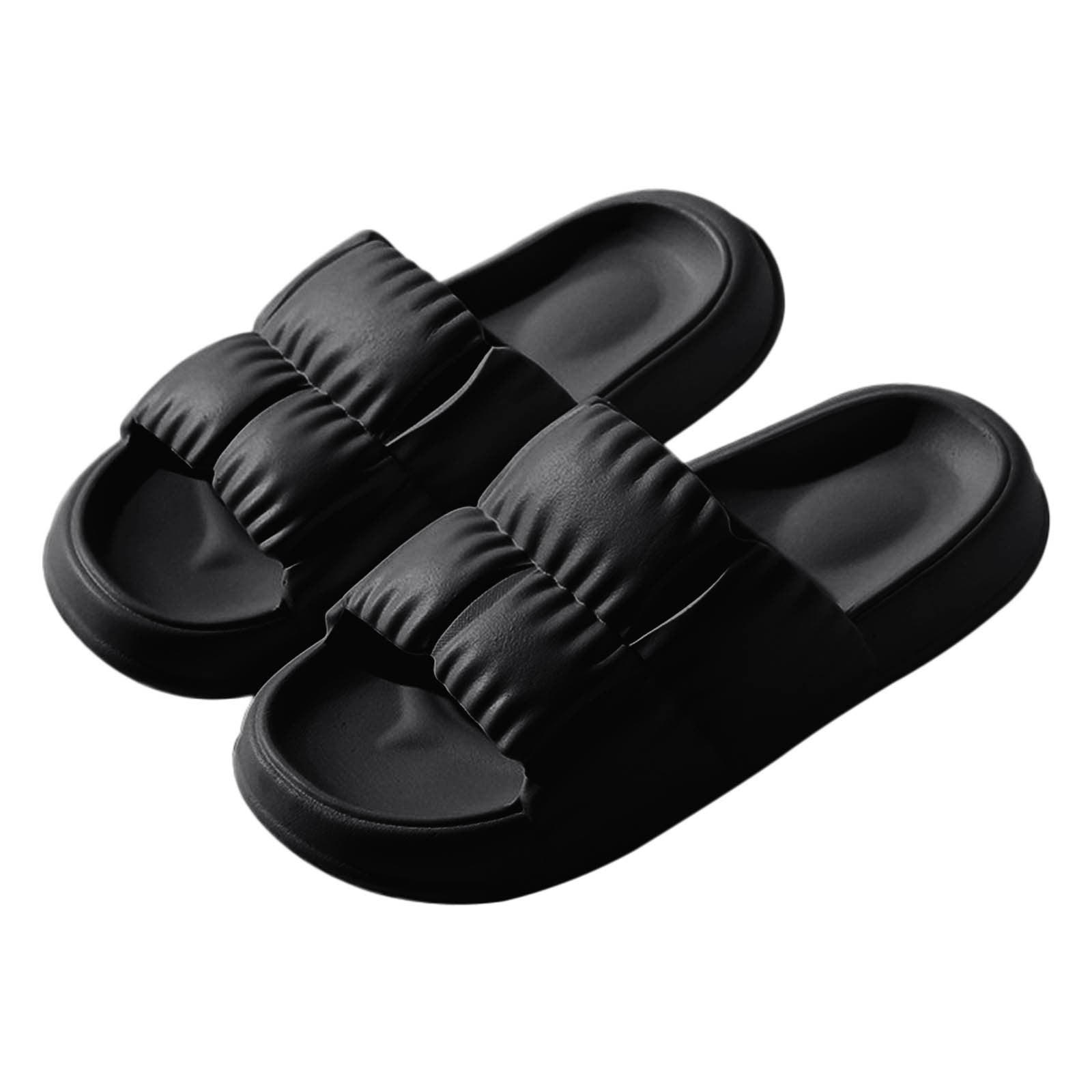 Jtckarpu Shower Slippers Bathroom Sandals Lightweight Foot Pain Re Mens ...