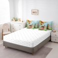 thumbnail image 4 of YST 7Pcs Pumpkin Comforter Set, Fall Pumpkin Maple Leaves Bed in a Bag, Queen Size, Polyester, 4 of 5