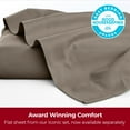 thumbnail image 4 of Mellanni Full Flat Sheet Only, Hotel Luxury Soft Microfiber Top Sheet, 1 Piece, Dark Taupe, 4 of 7